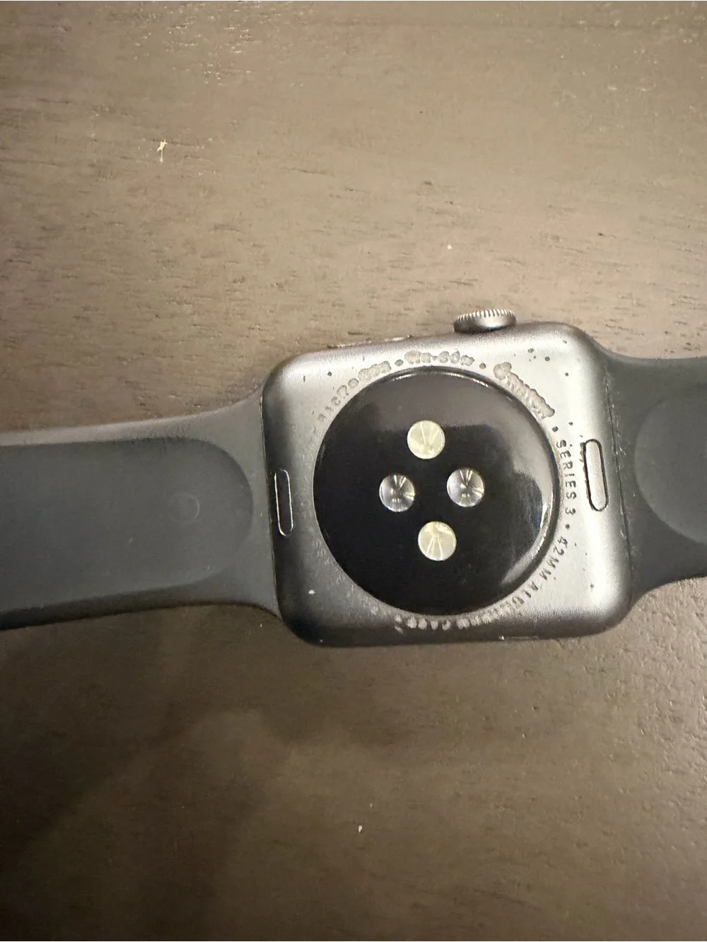 Apple Black Watch 3 42mm Black Silicone Band and Extra Strap